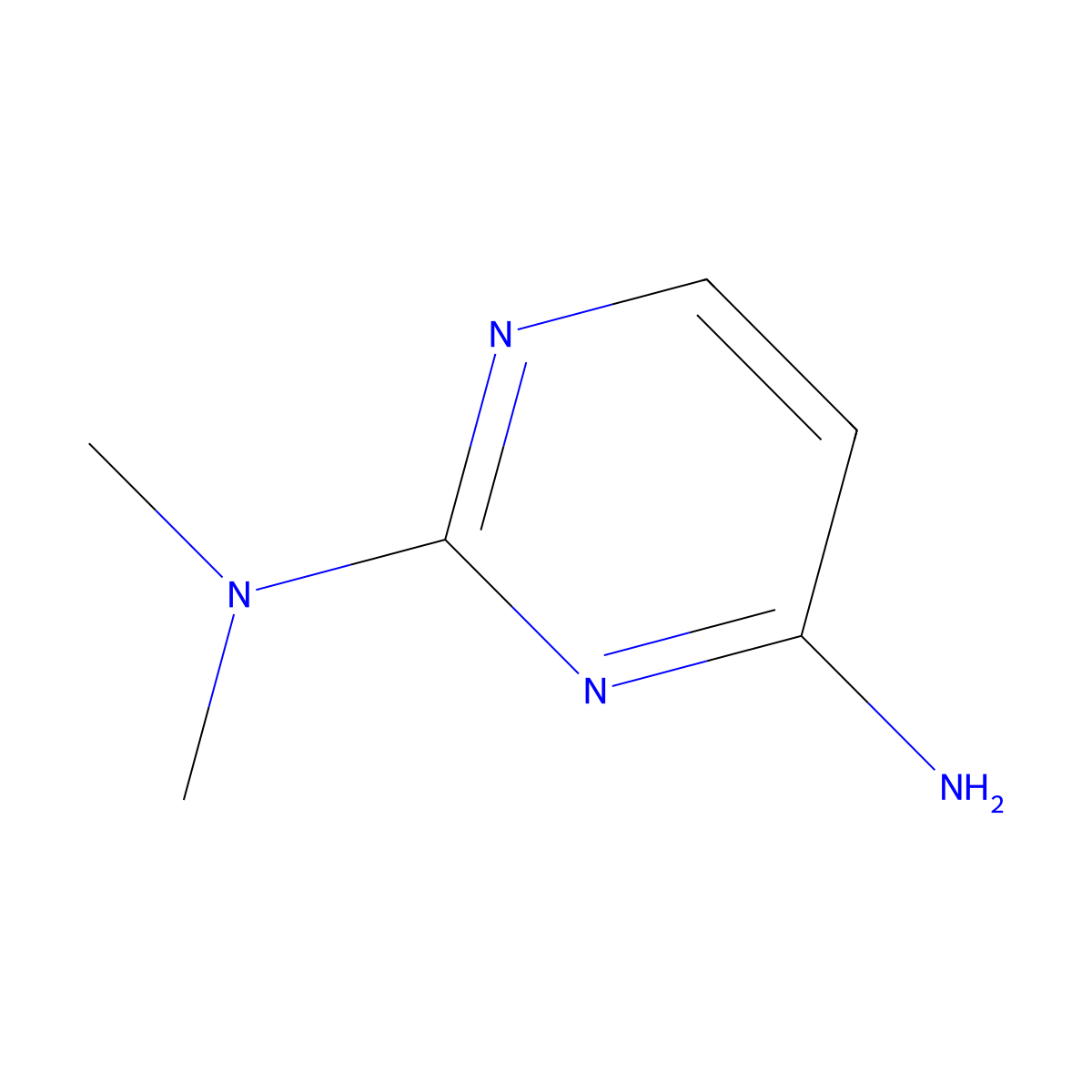 N2,N2-Dimethylpyrimidine-2,4-diamine molecular structure, CAS 1074-34-6
