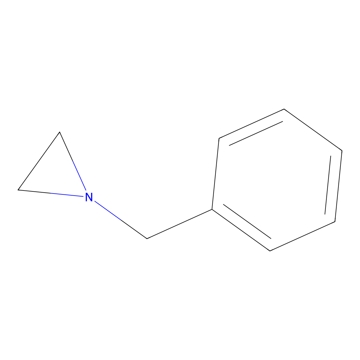 1-Benzylaziridine molecular structure, CAS 1074-42-6