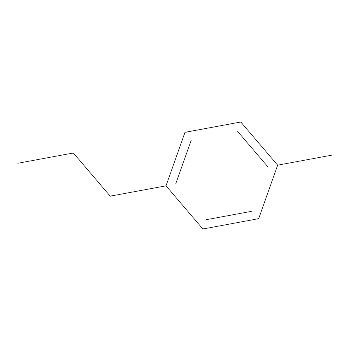 p-Propyltoluene molecular structure, CAS 1074-55-1