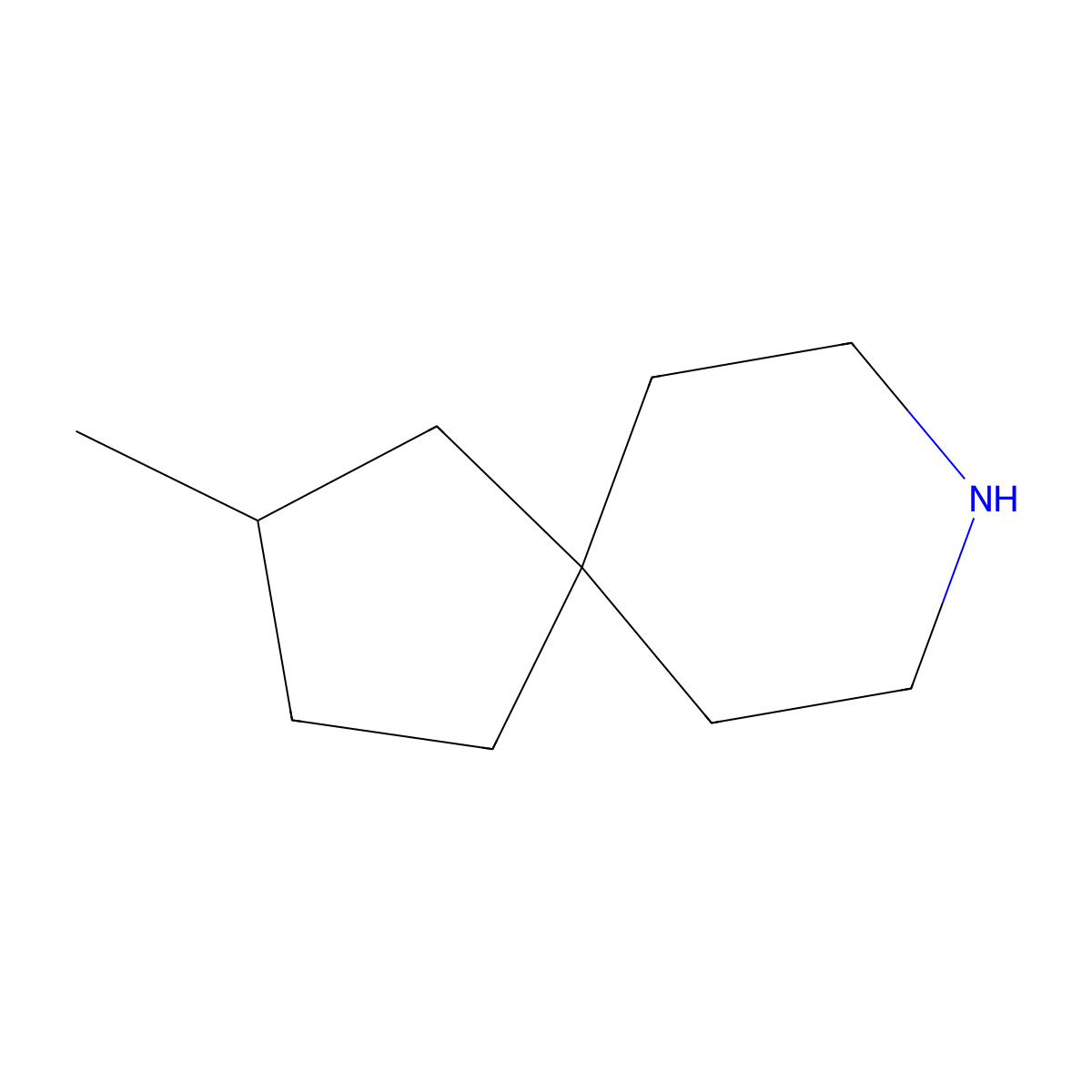 3-Methyl-8-azaspiro[4.5]decane molecular structure, CAS 1074-71-1