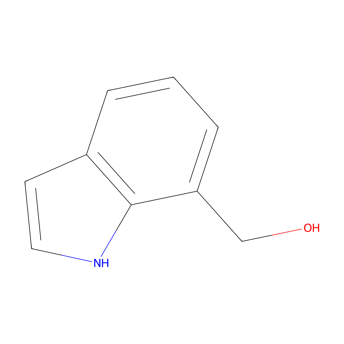 (1H-indol-7-yl)methanol molecular structure, CAS 1074-87-9