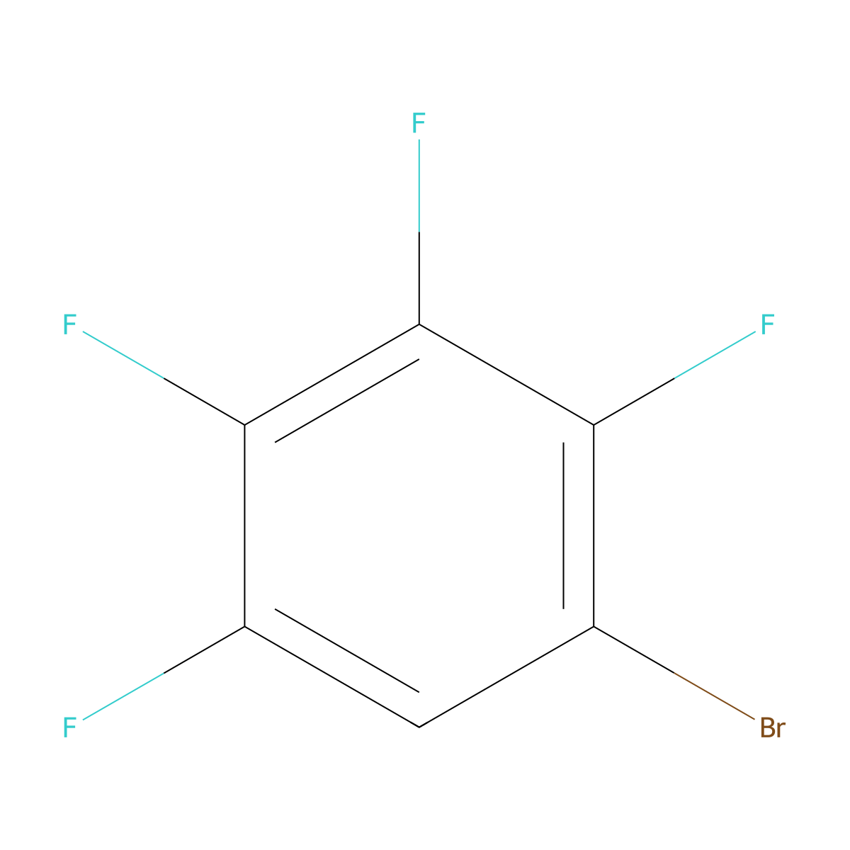 1-Bromo-2,3,4,5-tetrafluorobenzene molecular structure, CAS 1074-91-5