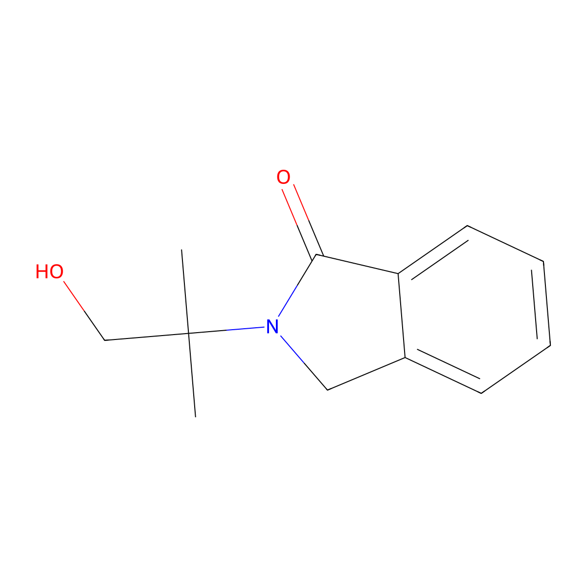 2-(2-Hydroxy-1,1-dimethylethyl)-1-isoindolinone molecular structure, CAS 107400-33-9
