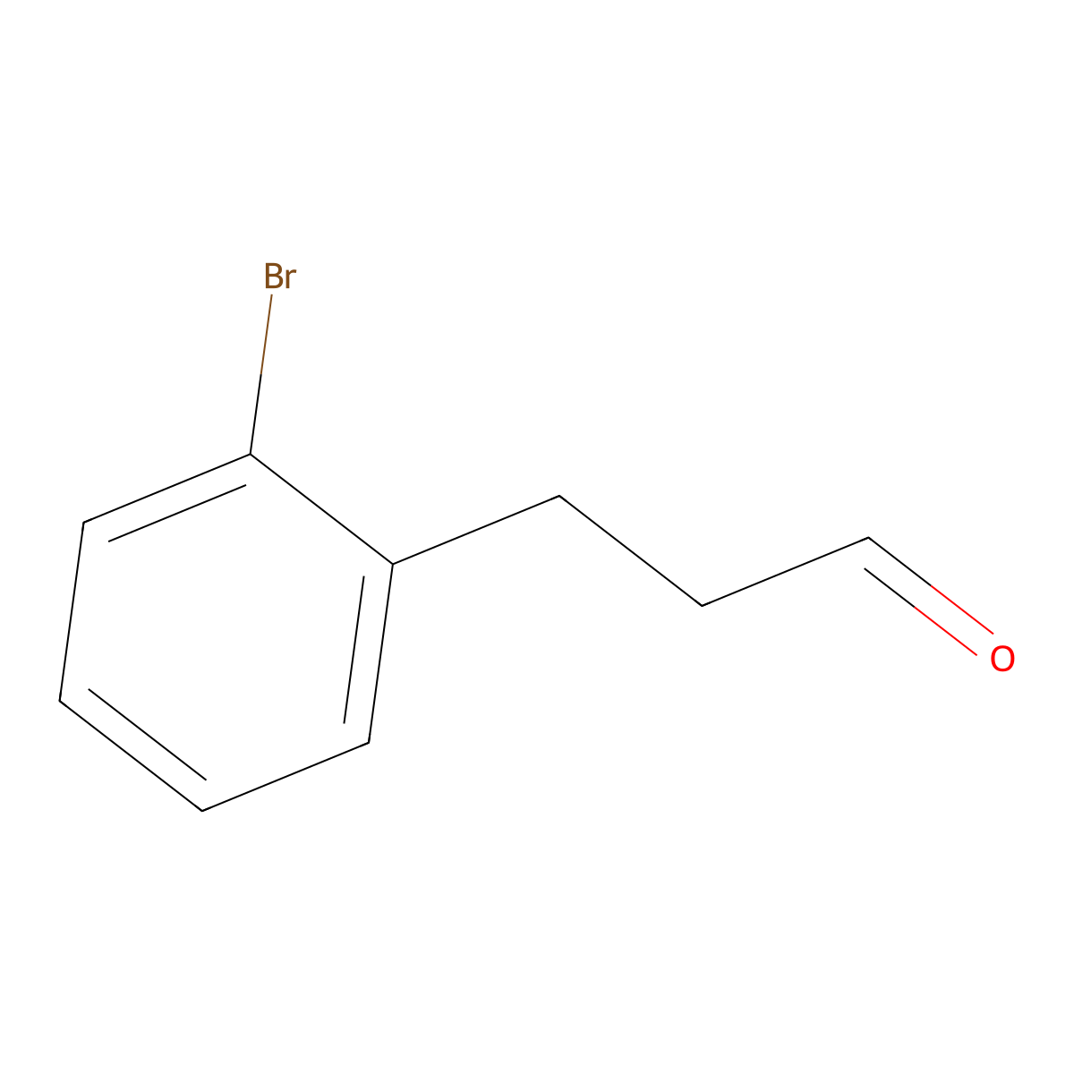3-(2-Bromophenyl)propanal molecular structure, CAS 107408-16-2