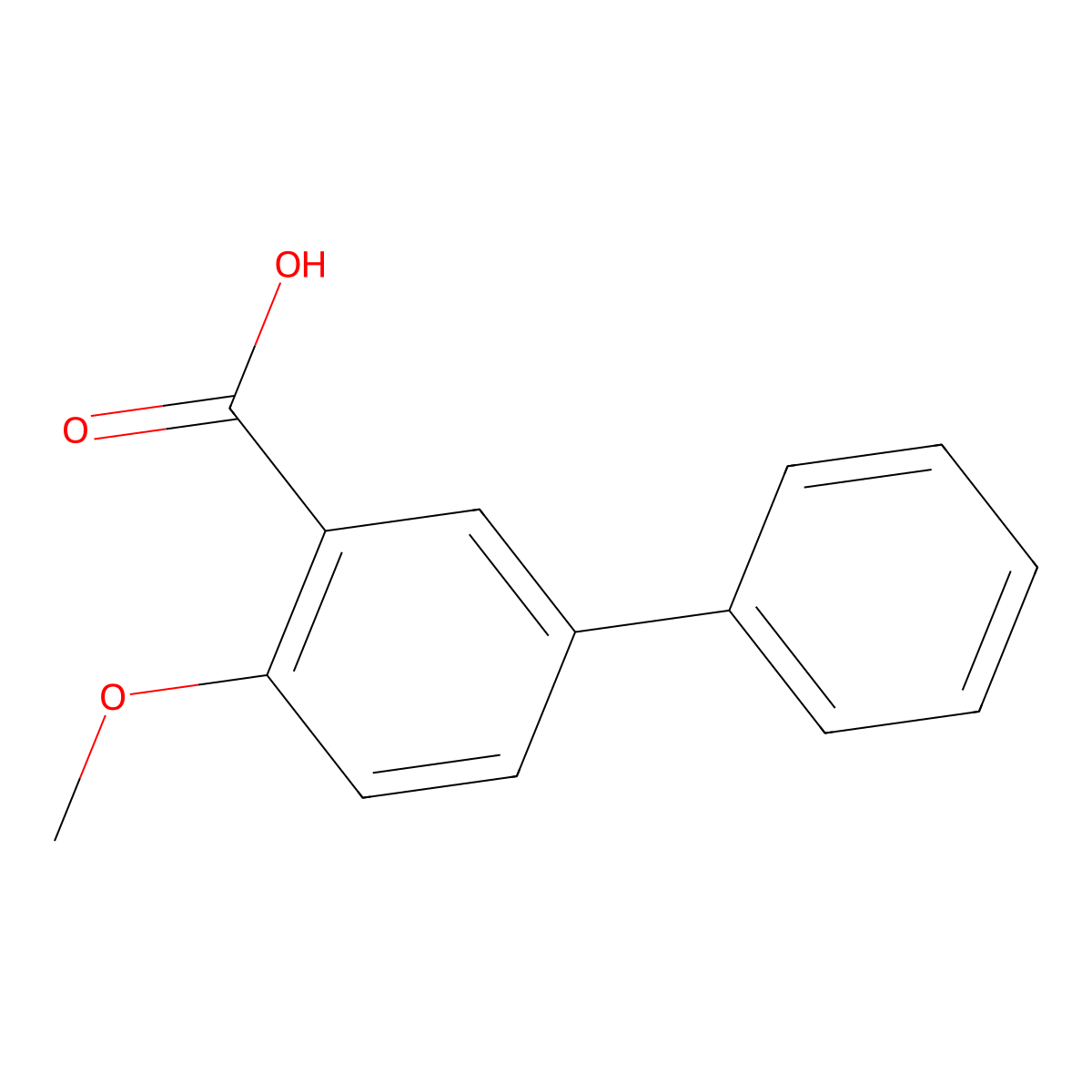 4-Methoxybiphenyl-3-carboxylic acid molecular structure, CAS 107410-07-1