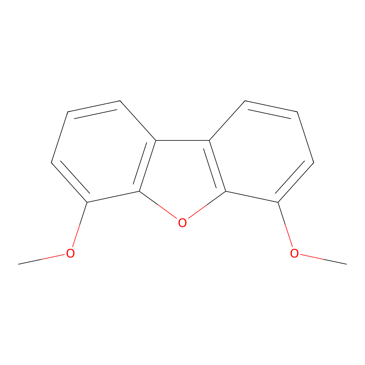 4,6-Dimethoxydibenzofuran molecular structure, CAS 107410-08-2