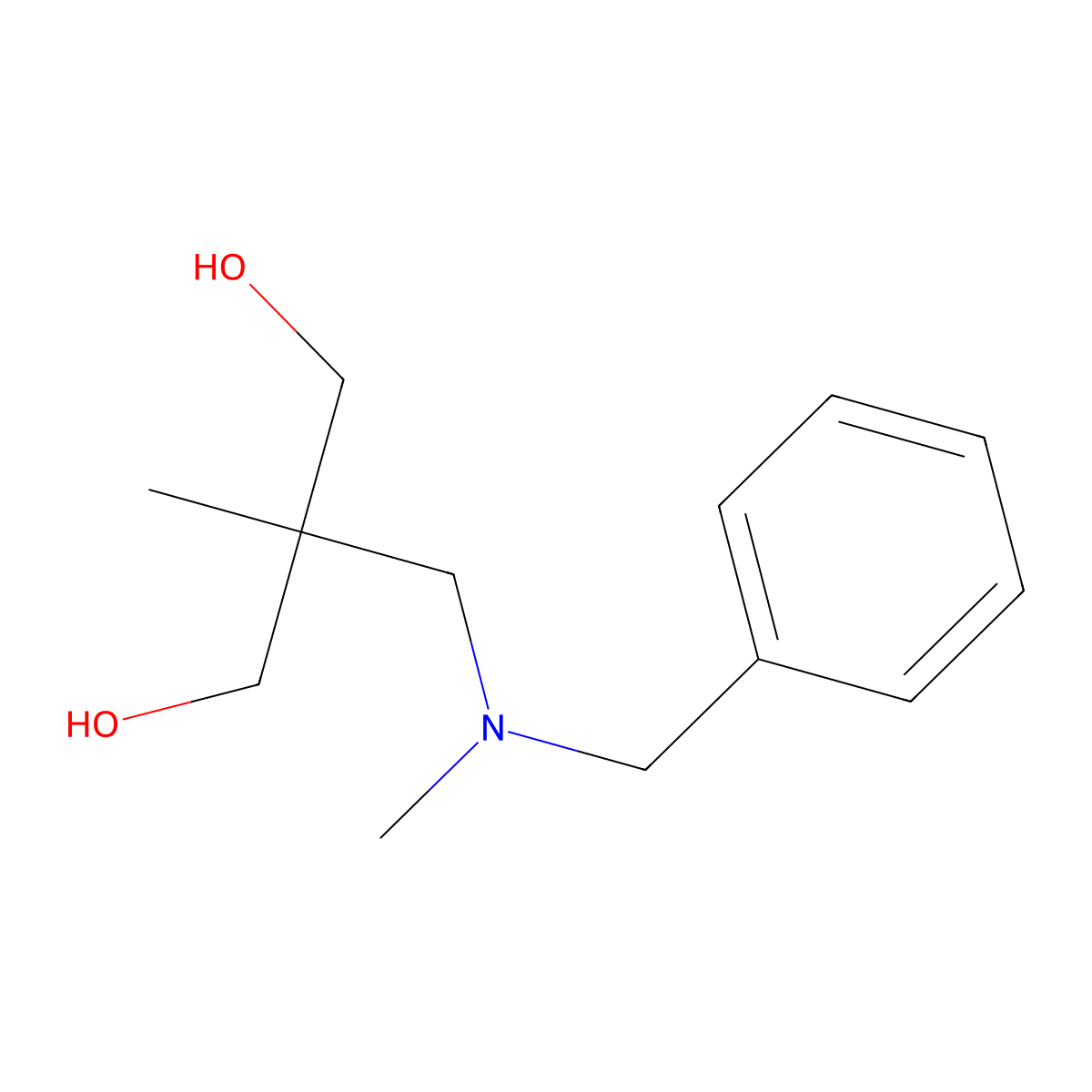 2-{[Benzyl(methyl)amino]methyl}-2-methylpropane-1,3-diol molecular structure, CAS 107411-69-8