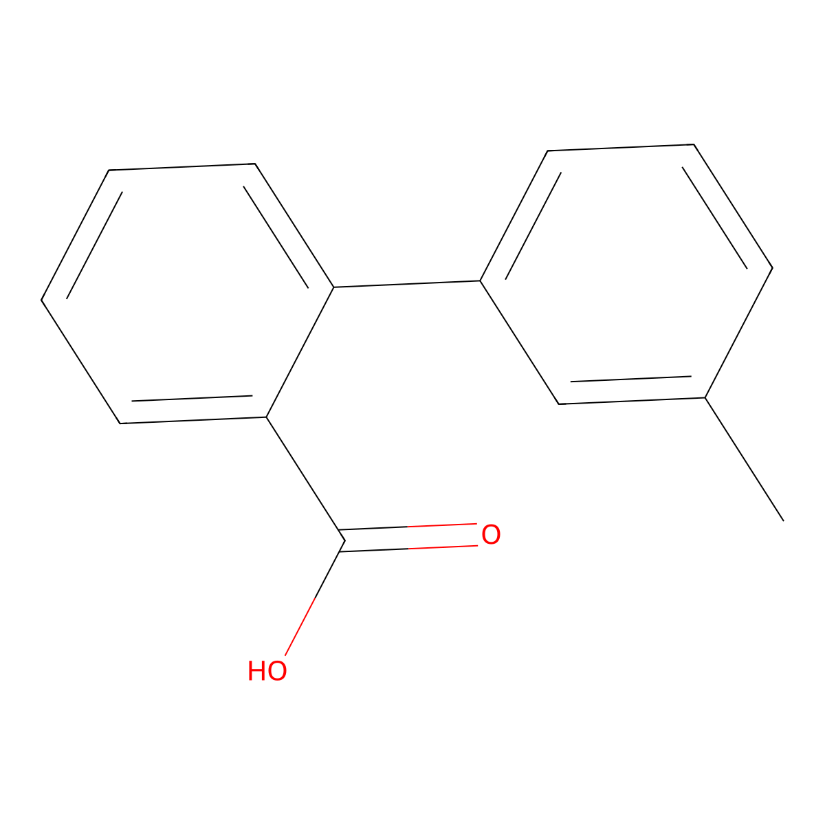 2-(3-methylphenyl)benzoic Acid molecular structure, CAS 107412-71-5