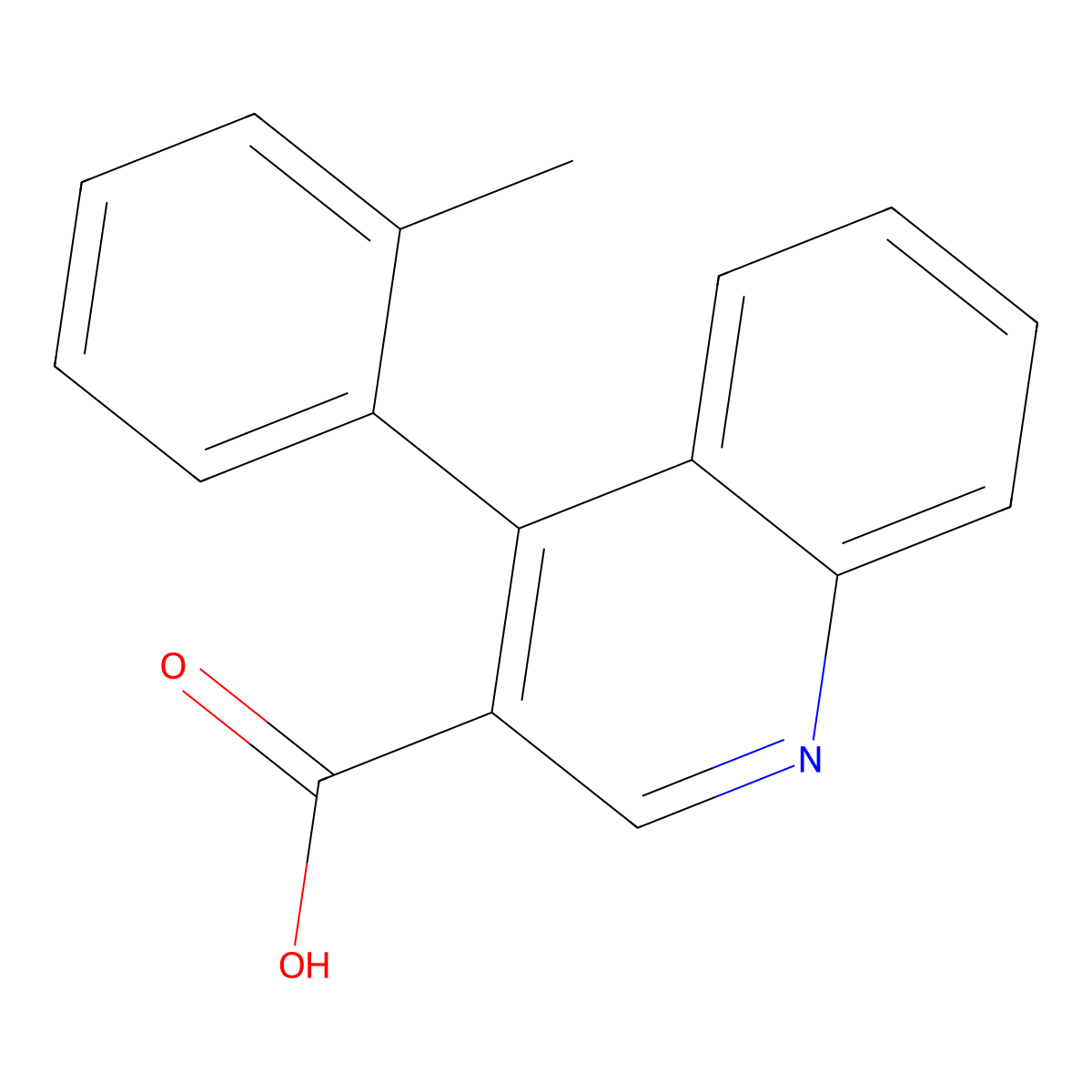 4-(o-Tolyl)quinoline-3-carboxylic acid molecular structure, CAS 107419-47-6