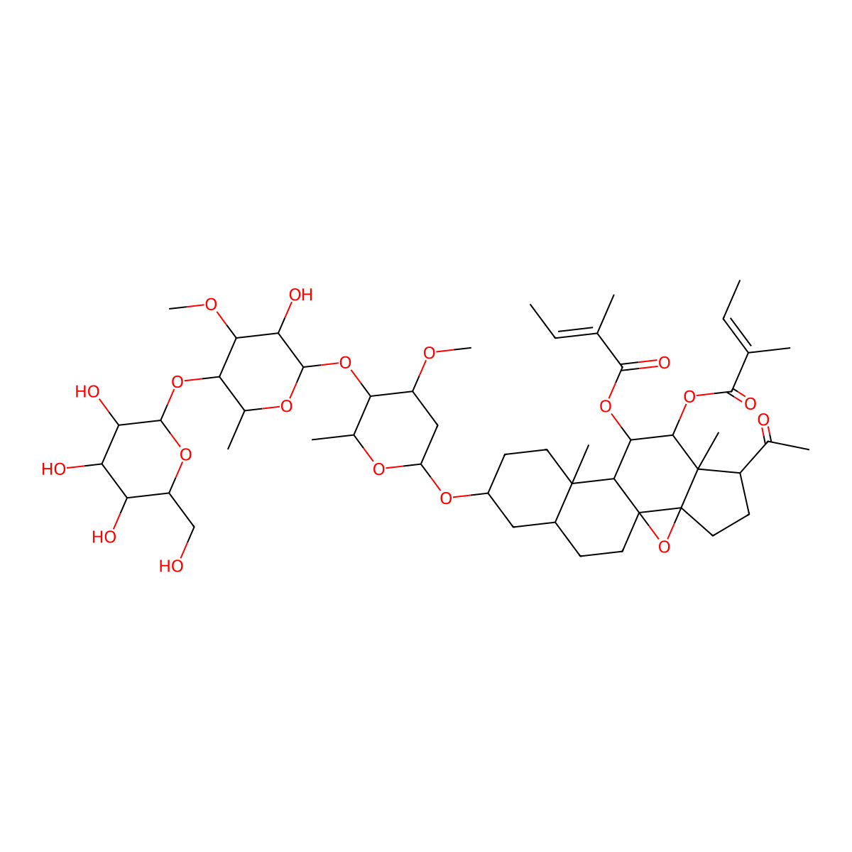 Tenacissoside B molecular structure, CAS 107424-13-5