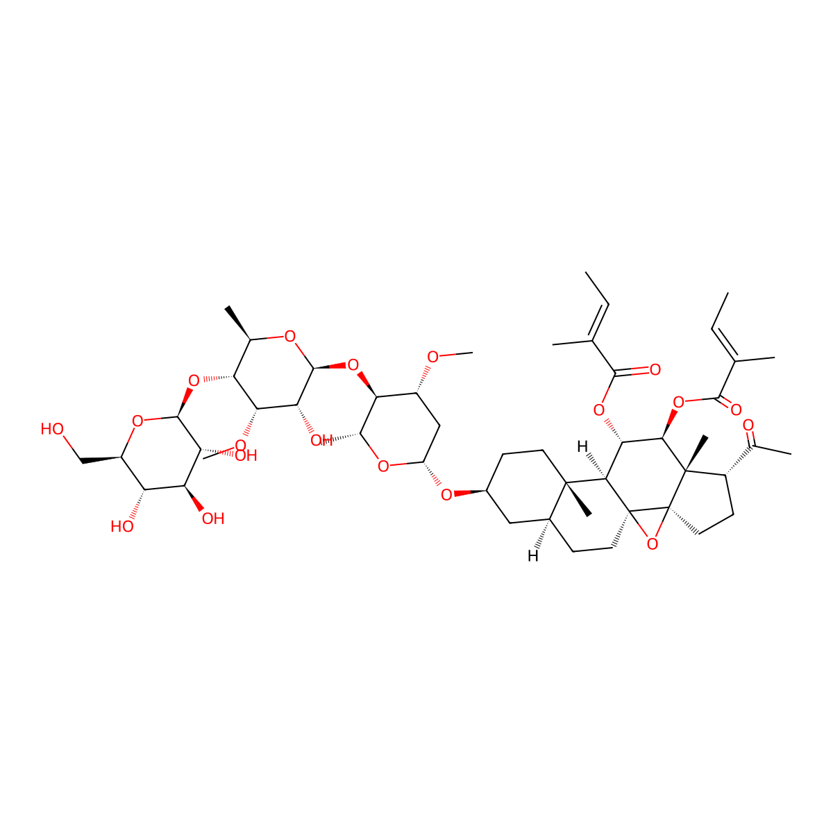 Tenacissoside B molecular structure, CAS 107424-13-5