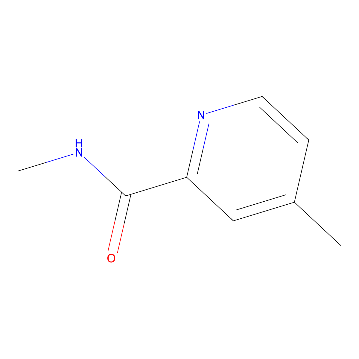 N,4-dimethylpicolinamide molecular structure, CAS 107427-71-4