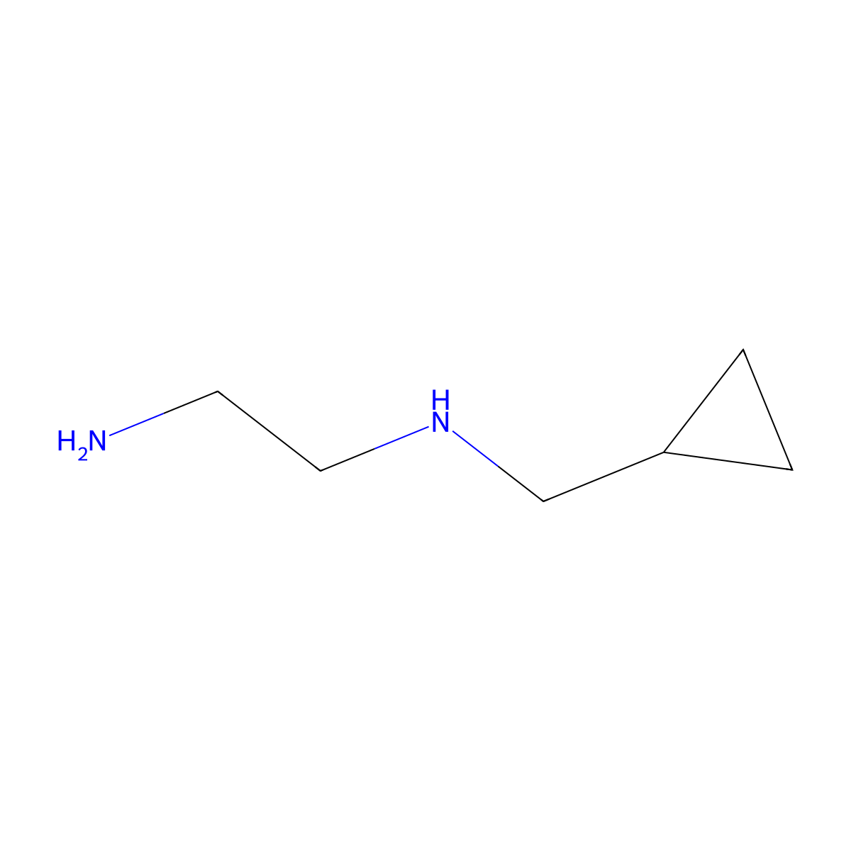 (2-Aminoethyl)(cyclopropylmethyl)amine molecular structure, CAS 107429-85-6