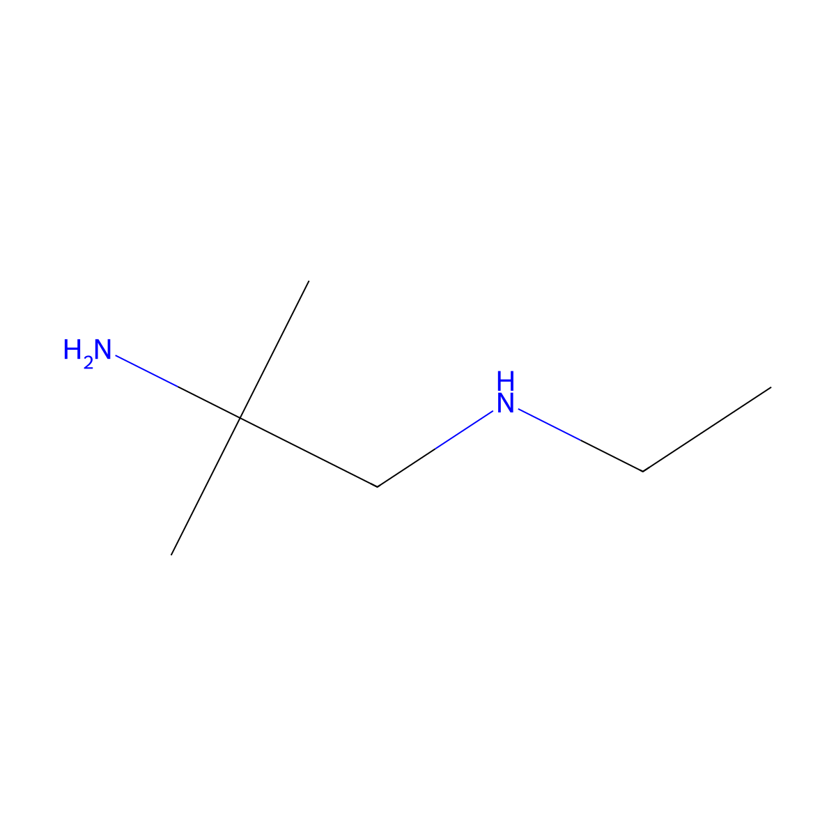 (2-Amino-2-methylpropyl)(ethyl)amine molecular structure, CAS 107429-97-0