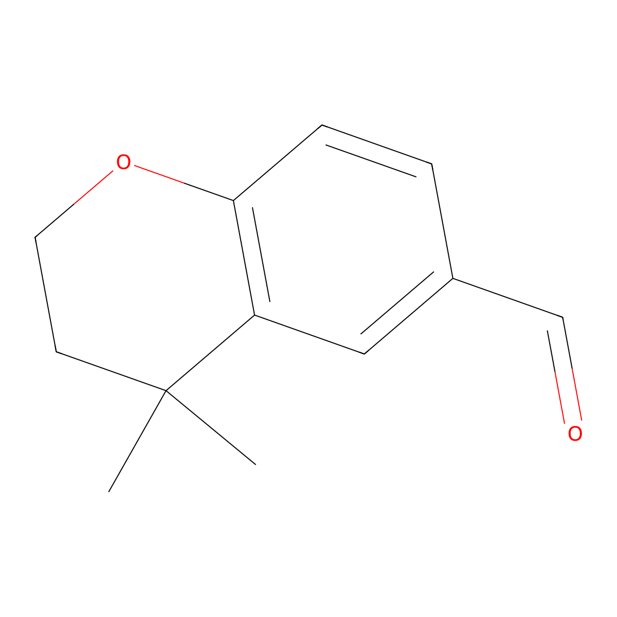 4,4-dimethyl-3,4-dihydro-2H-1-benzopyran-6-carbaldehyde molecular structure, CAS 107430-96-6