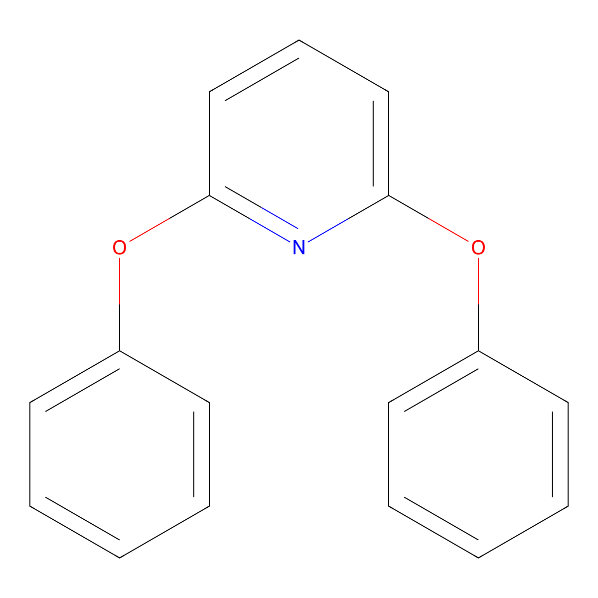 2,6-Diphenoxypyridine molecular structure, CAS 107432-29-1