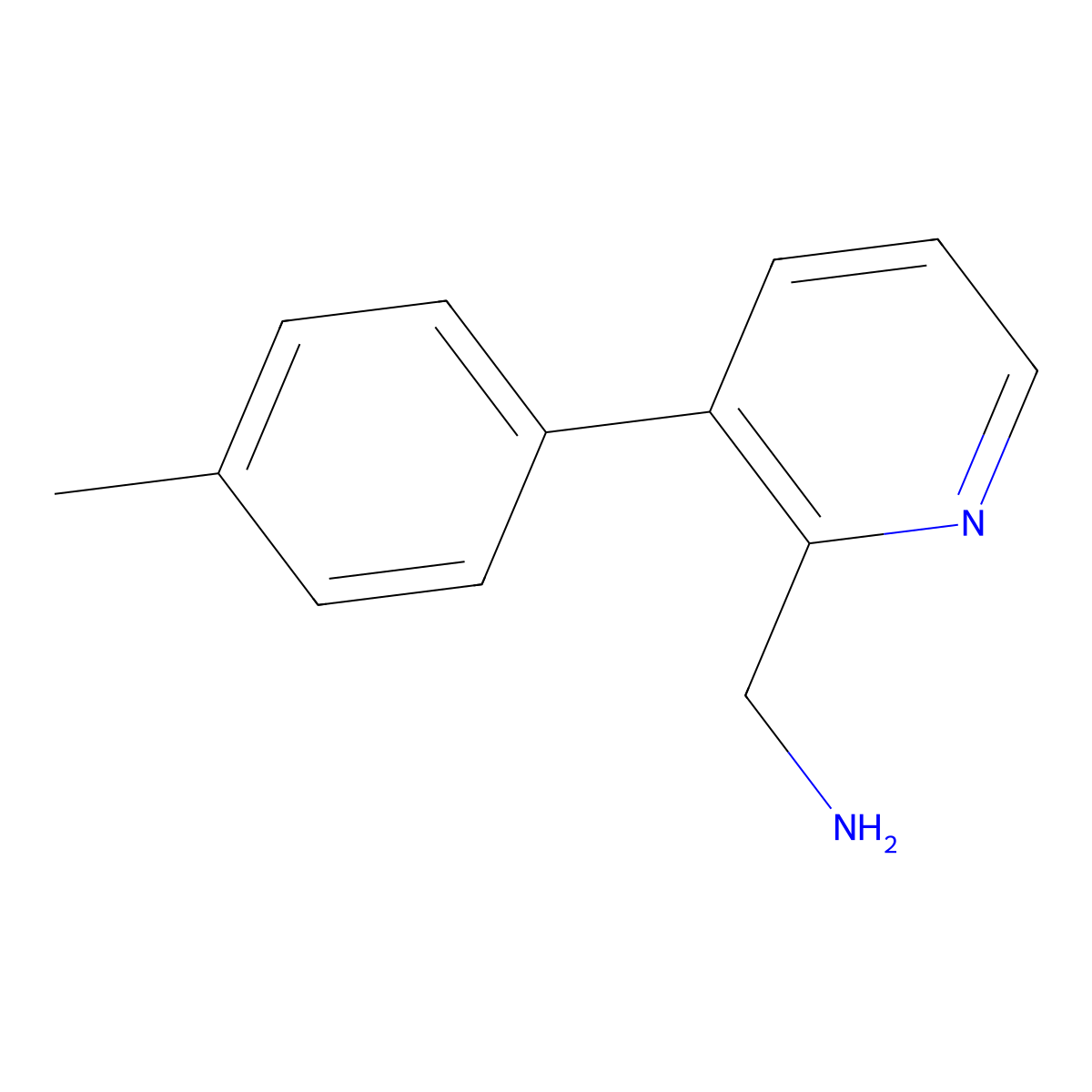 1-[3-(4-Methylphenyl)pyridin-2-yl]methanamine molecular structure, CAS 107454-28-4