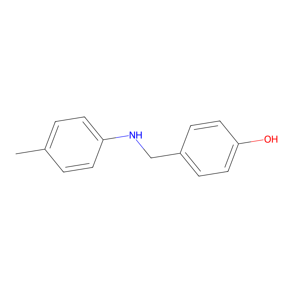 4-{[(4-Methylphenyl)amino]methyl}phenol molecular structure, CAS 107455-66-3