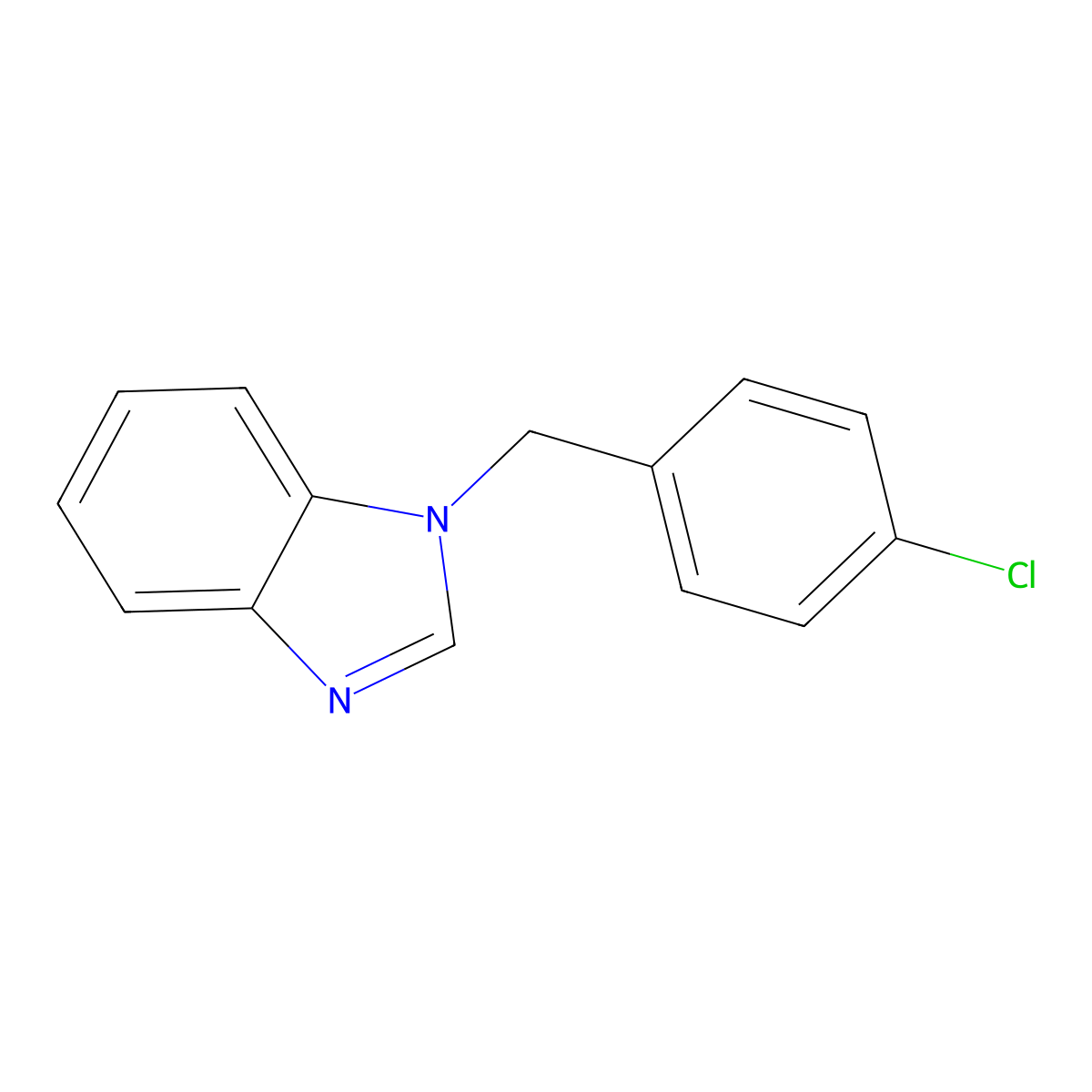 1-(4-Chlorobenzyl)-1H-benzimidazole molecular structure, CAS 107456-42-8