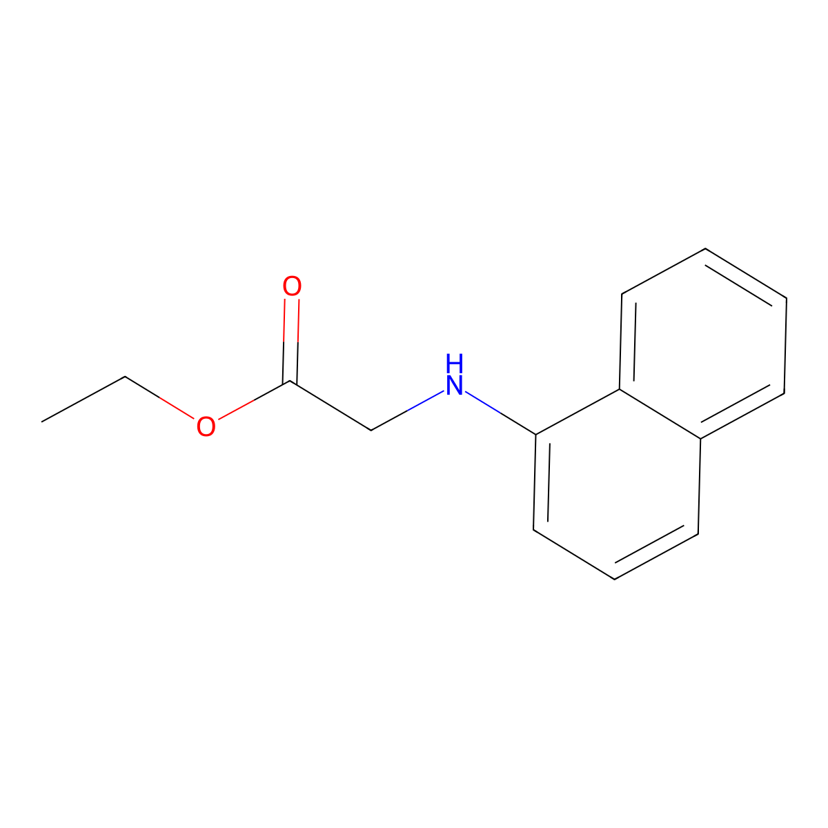 Ethyl 1-naphthylaminoacetate molecular structure, CAS 107456-67-7