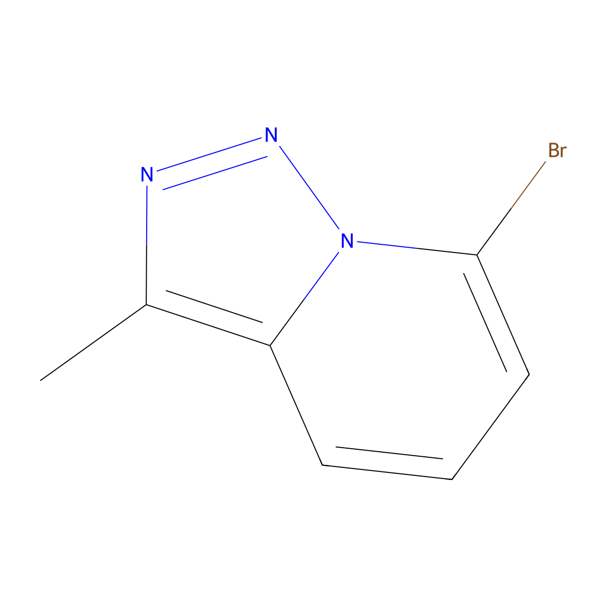 7-Bromo-3-methyl-[1,2,3]triazolo[1,5-a]pyridine molecular structure, CAS 107465-23-6