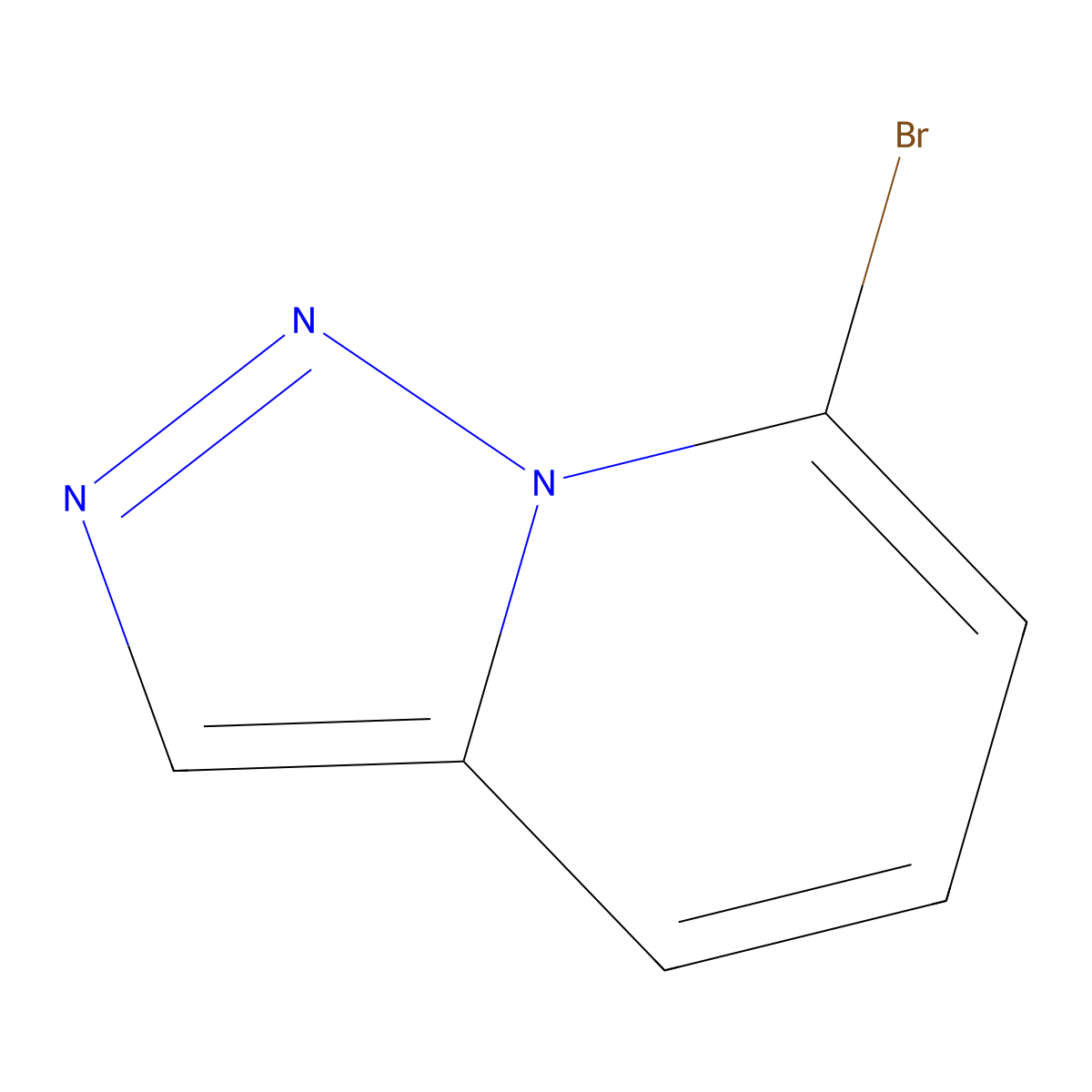 7-Bromo-[1,2,3]triazolo[1,5-a]pyridine molecular structure, CAS 107465-26-9