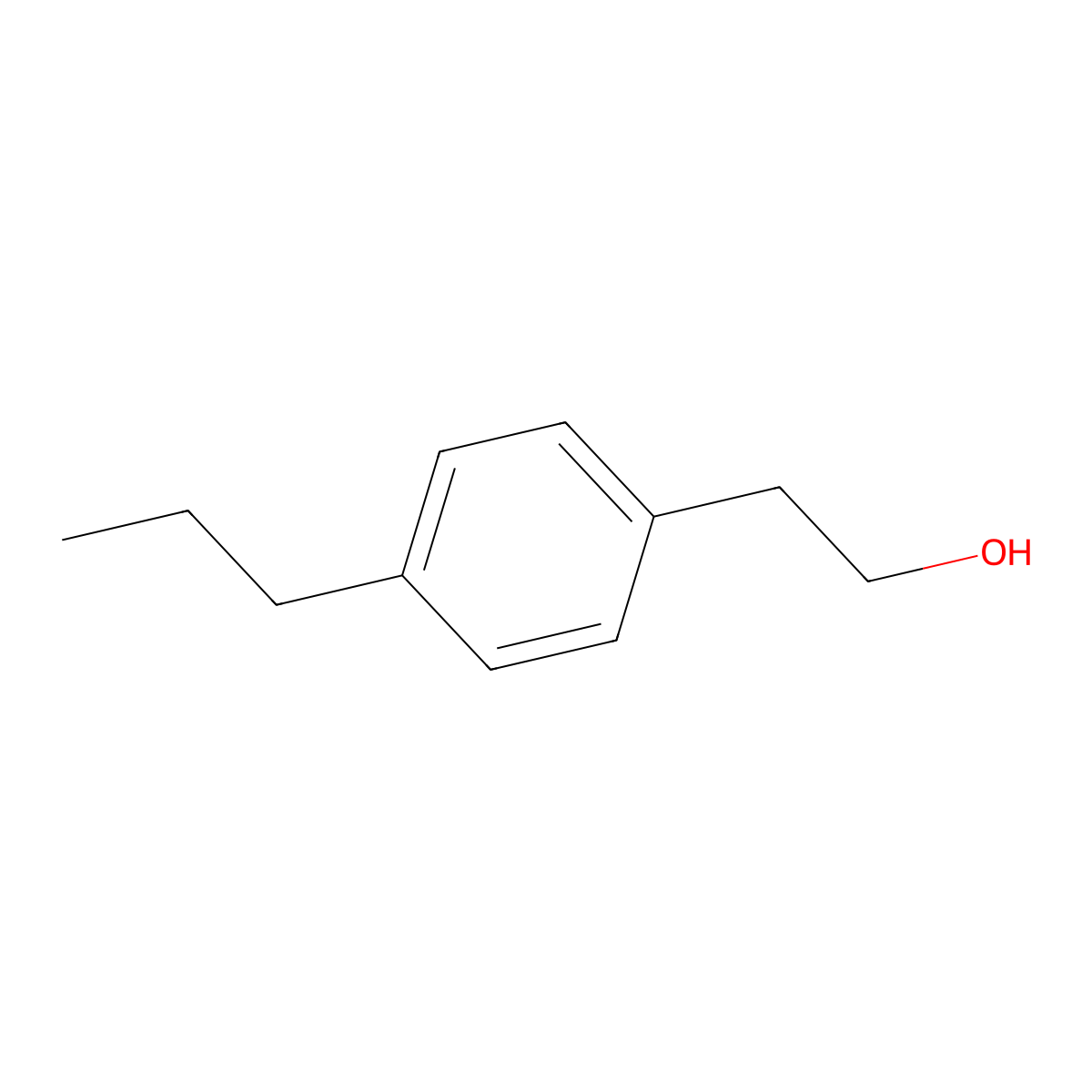 2-(4-Propylphenyl)ethanol molecular structure, CAS 107473-34-7