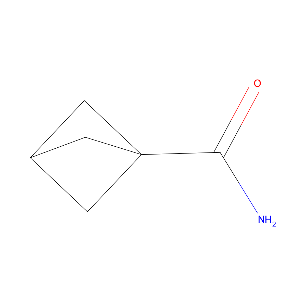 Bicyclo[1.1.1]pentane-1-carboxamide molecular structure, CAS 107474-98-6