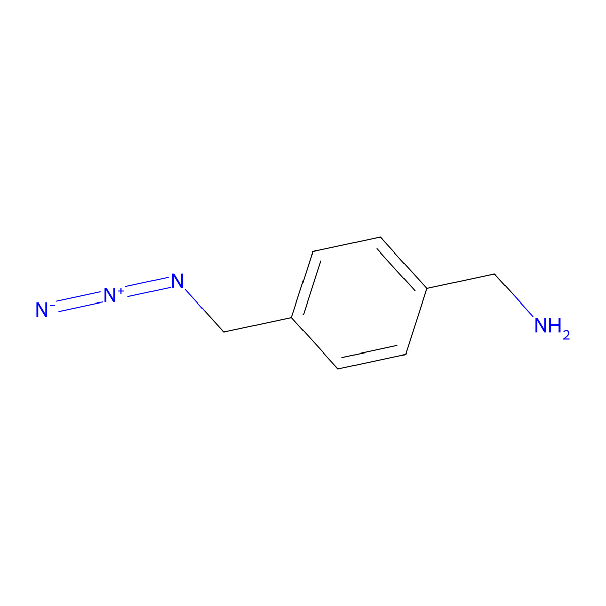 1-[4-(Azidomethyl)phenyl]methanamine molecular structure, CAS 1074765-11-9