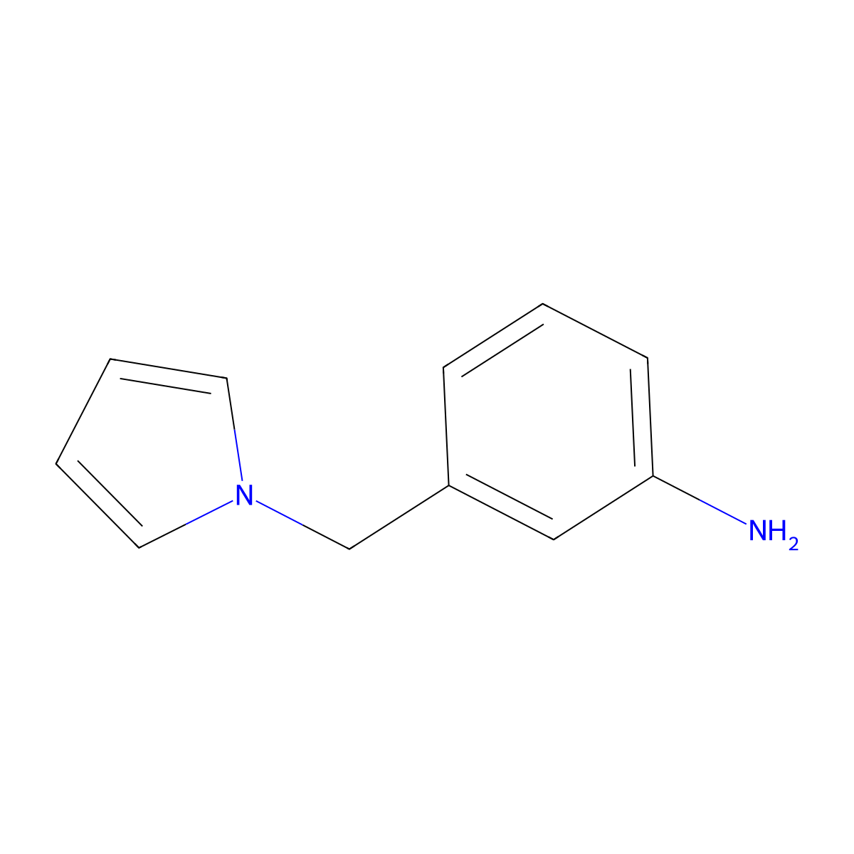 3-[(1H-Pyrrol-1-yl)methyl]aniline molecular structure, CAS 107484-32-2