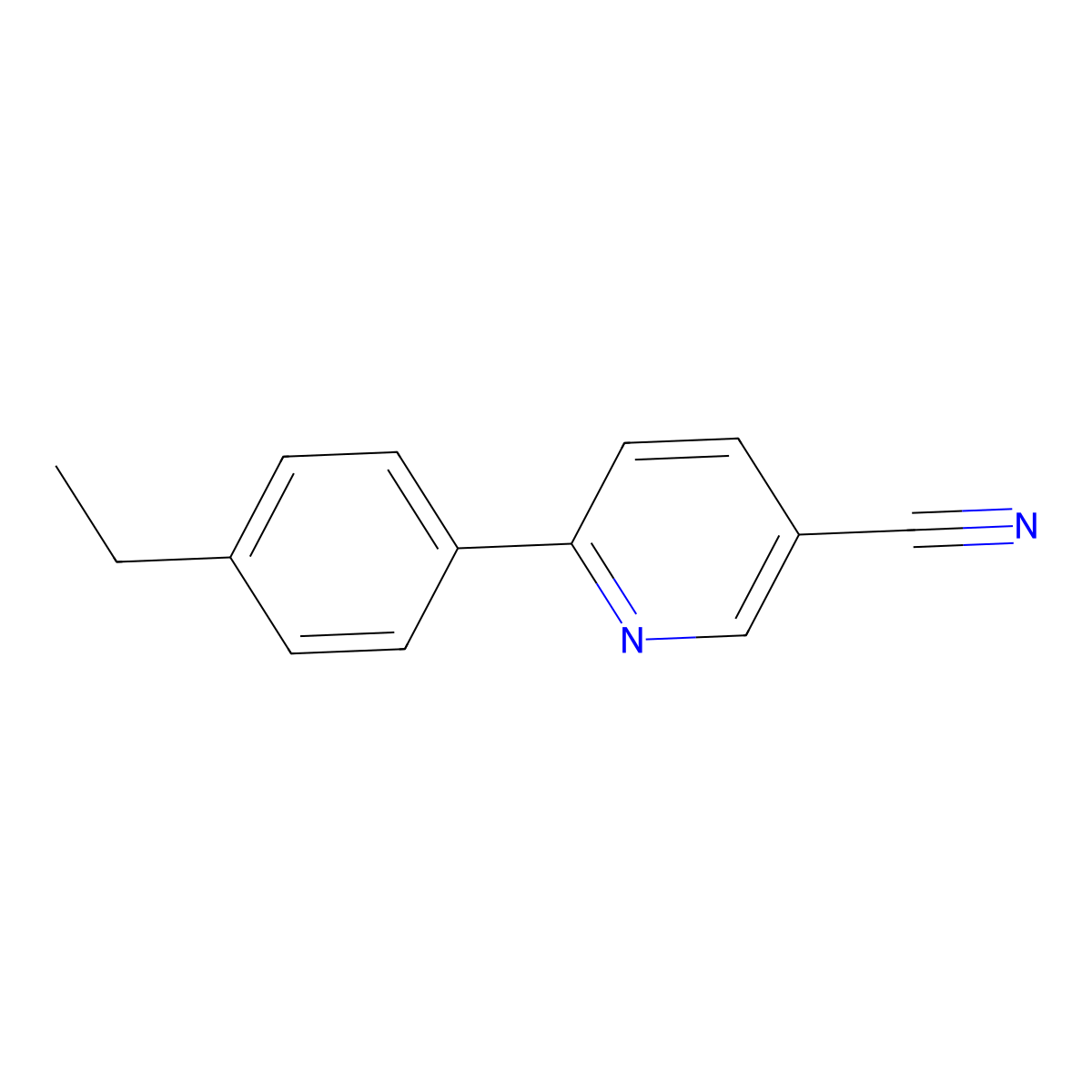 6-(4-Ethylphenyl)-3-pyridinecarbonitrile molecular structure, CAS 107487-84-3