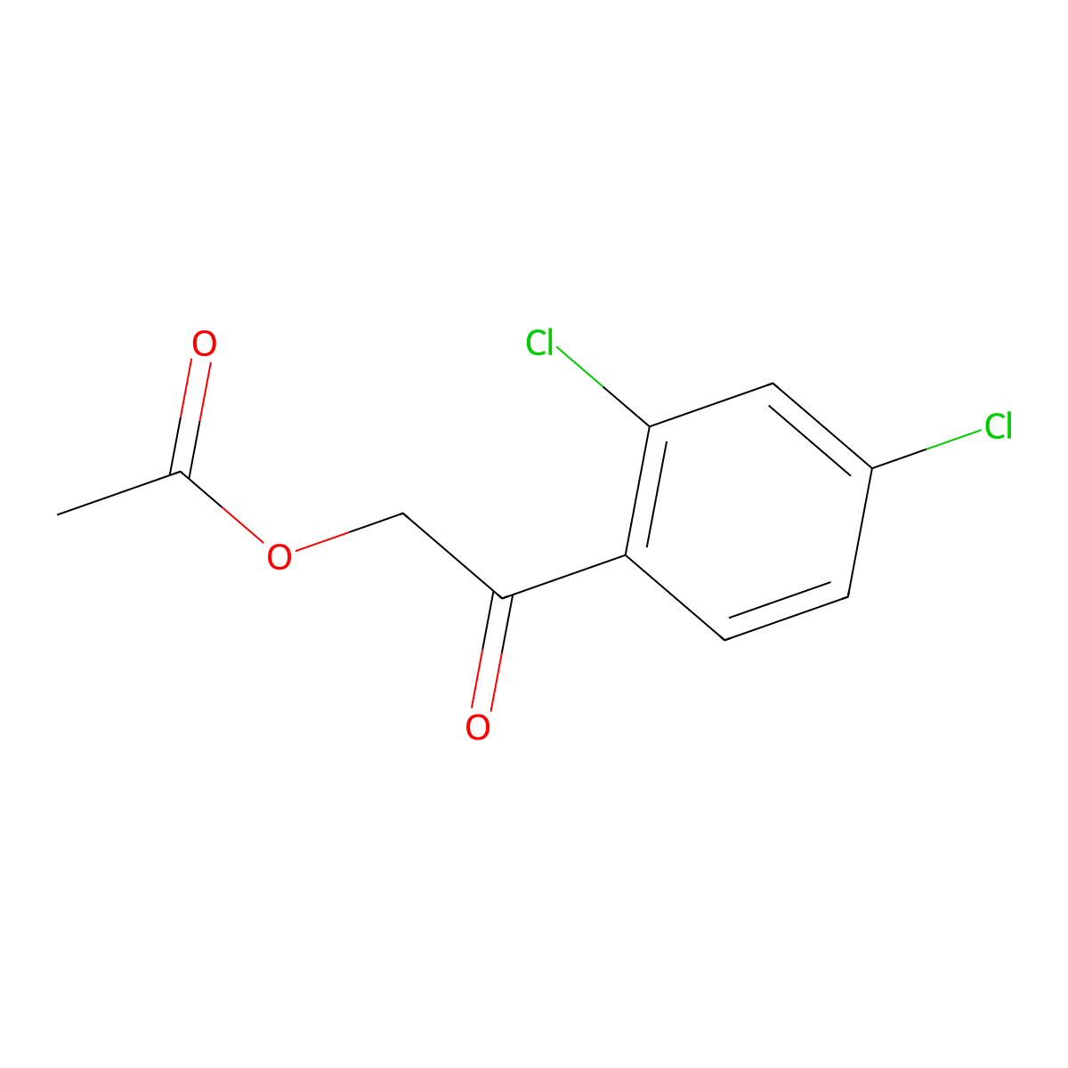 2-(2,4-Dichlorophenyl)-2-oxoethyl acetate molecular structure, CAS 107496-65-1
