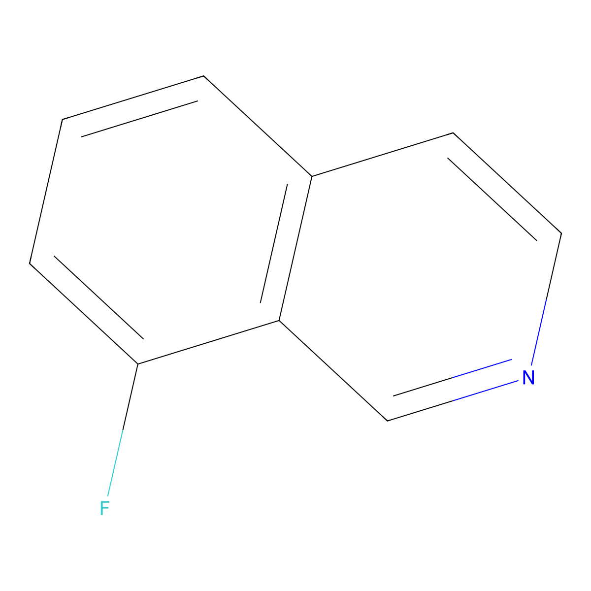 8-Fluoroisoquinoline molecular structure, CAS 1075-00-9