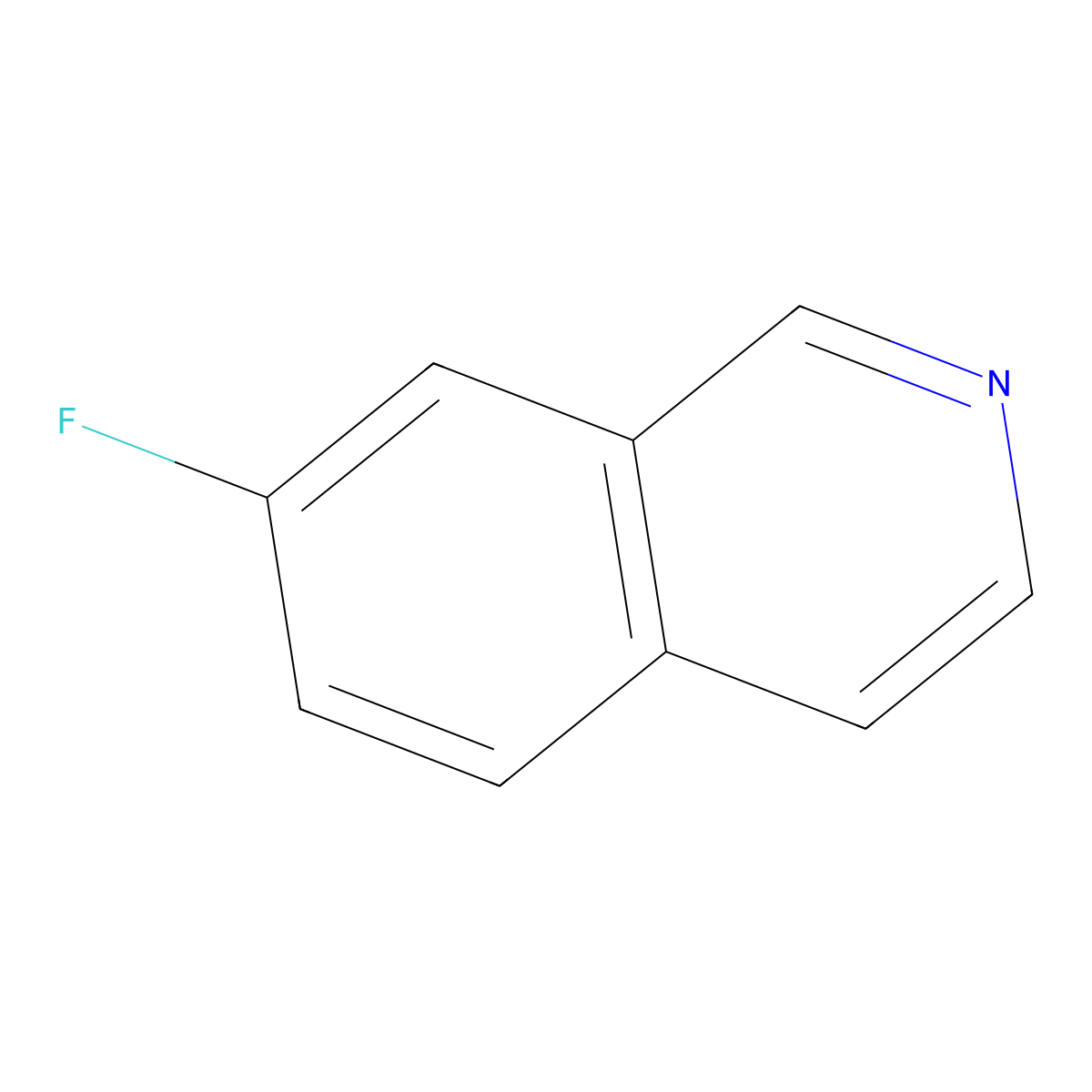 7-Fluoroisoquinoline molecular structure, CAS 1075-12-3