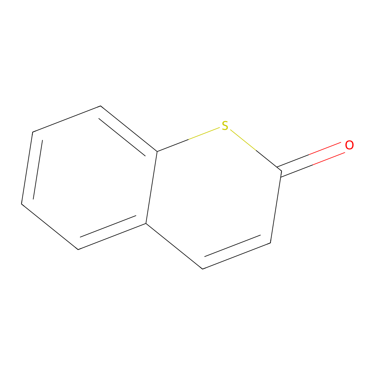 Thiochromen-2-one molecular structure, CAS 1075-14-5