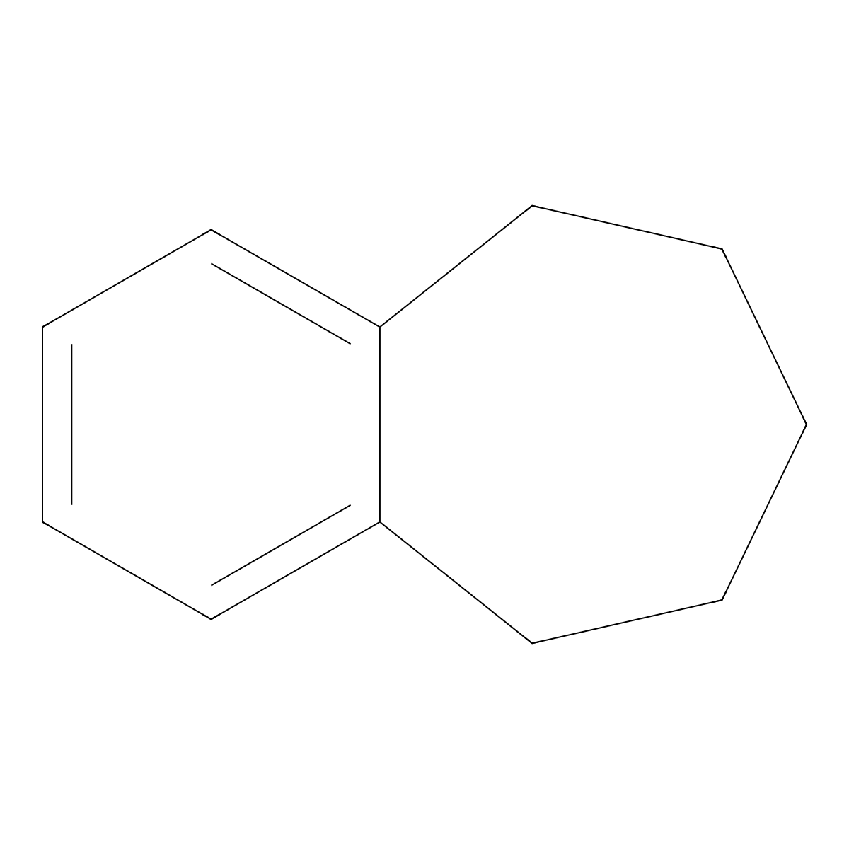 Benzocycloheptene molecular structure, CAS 1075-16-7