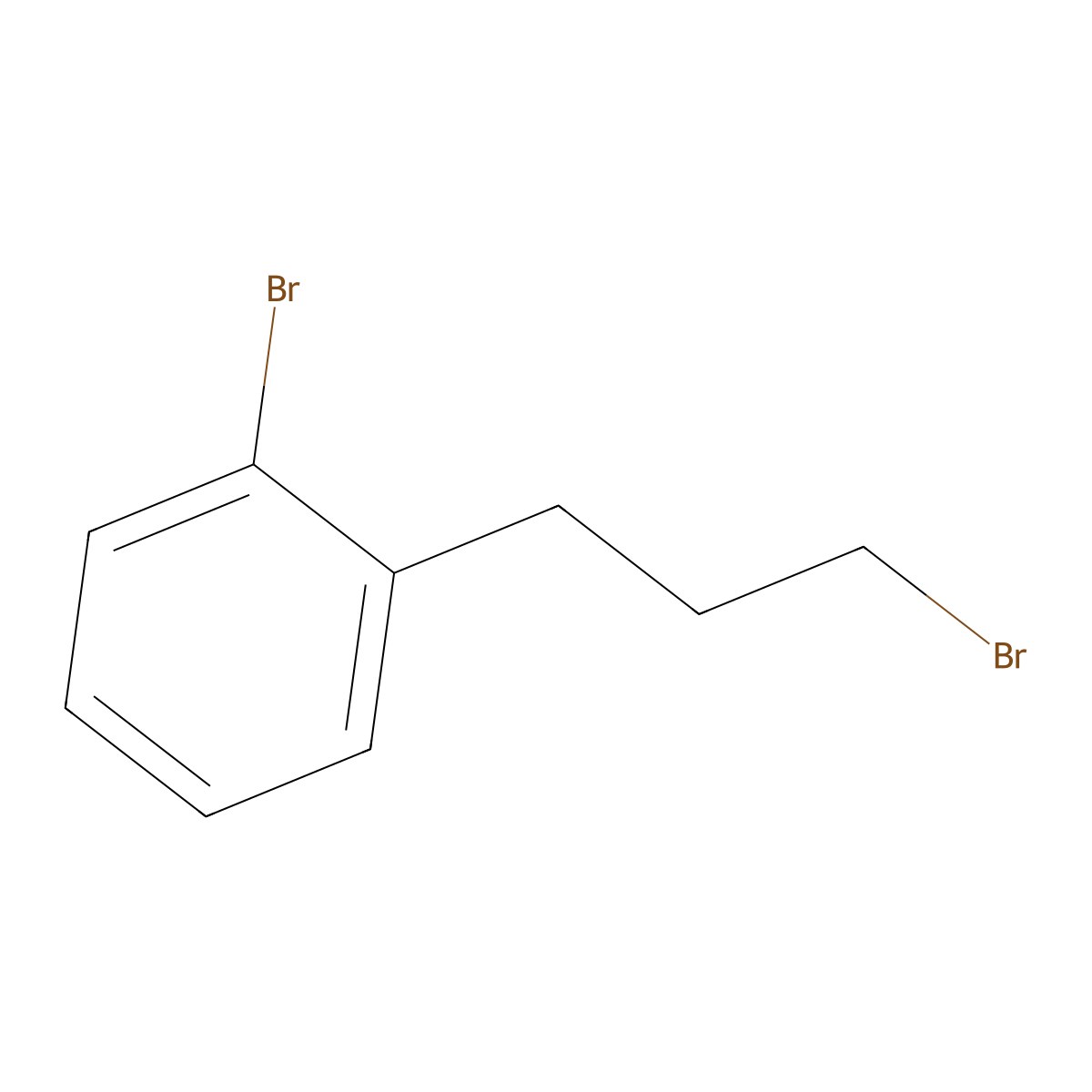 1-Bromo-2-(3-bromopropyl)benzene molecular structure, CAS 1075-28-1