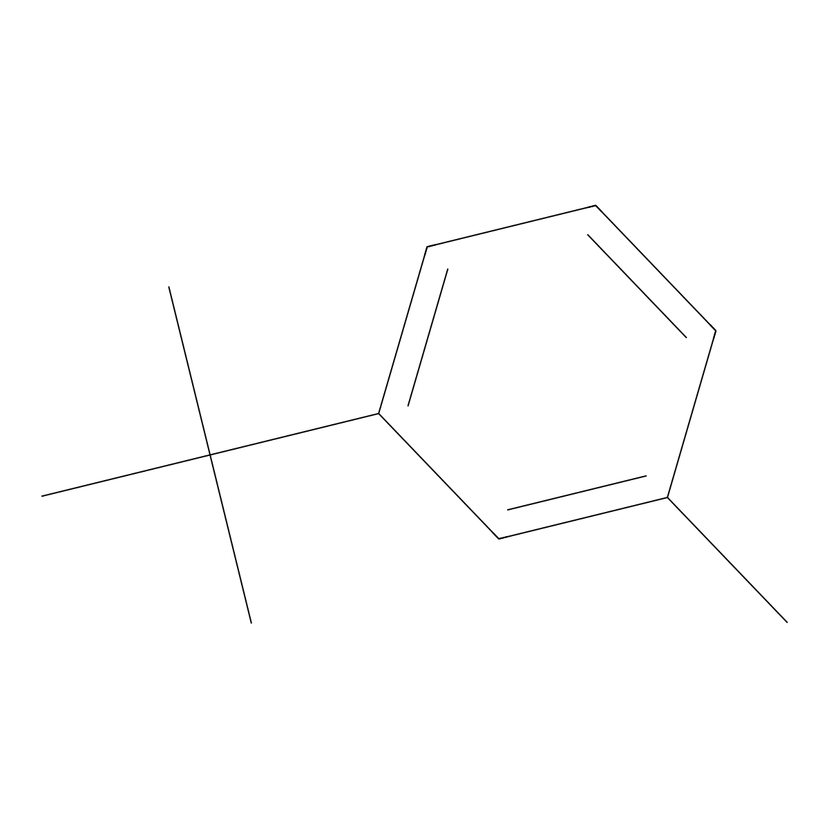 3-tert-Butyltoluene molecular structure, CAS 1075-38-3