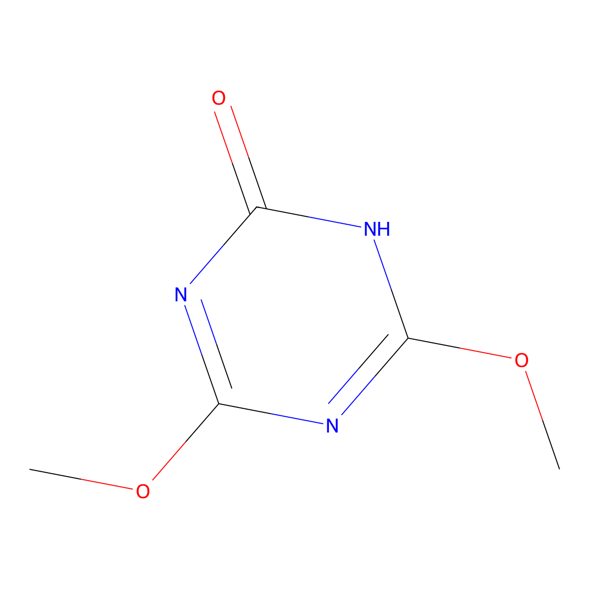 4,6-Dimethoxy-1,3,5-triazin-2(1H)-one molecular structure, CAS 1075-59-8