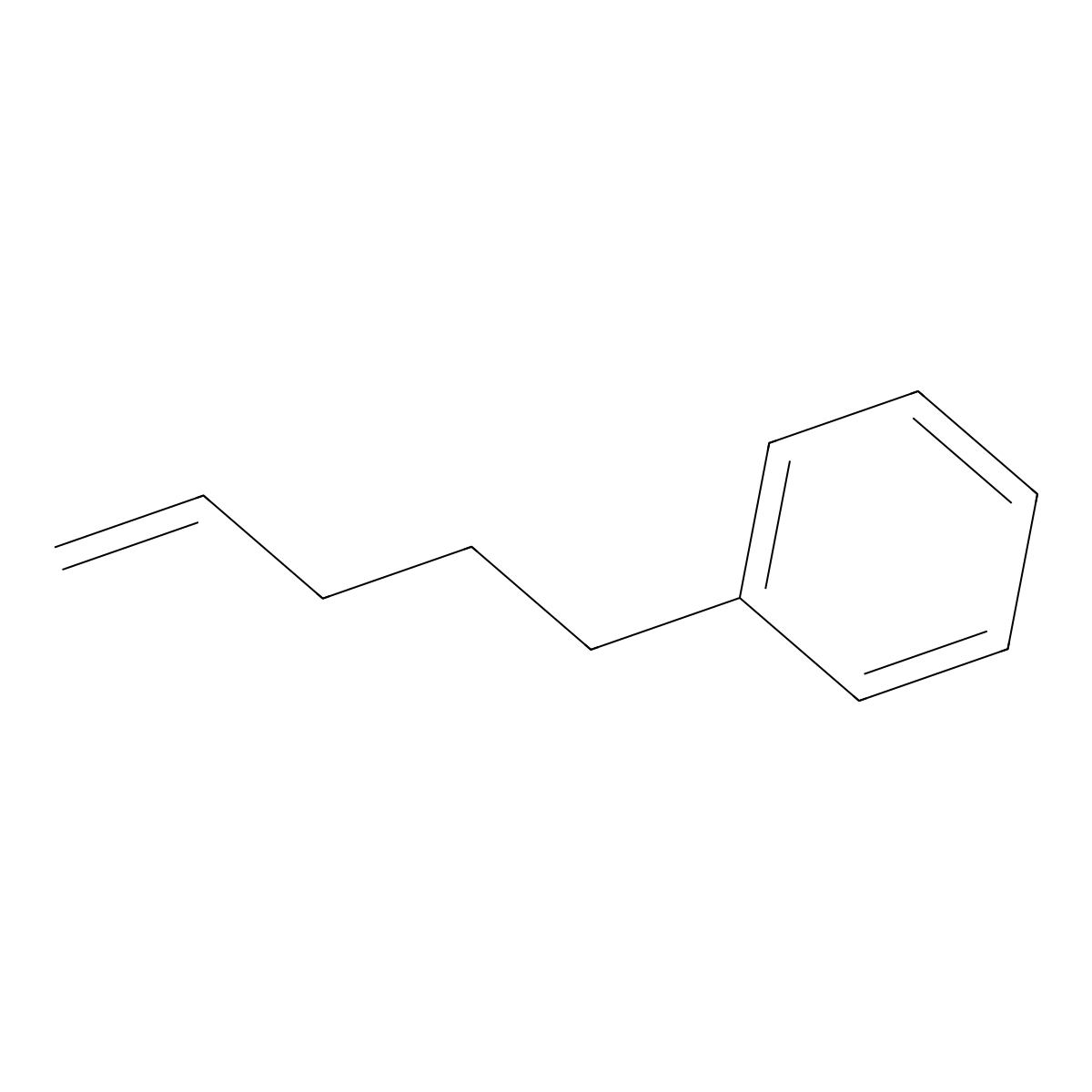 (Pent-4-en-1-yl)benzene molecular structure, CAS 1075-74-7