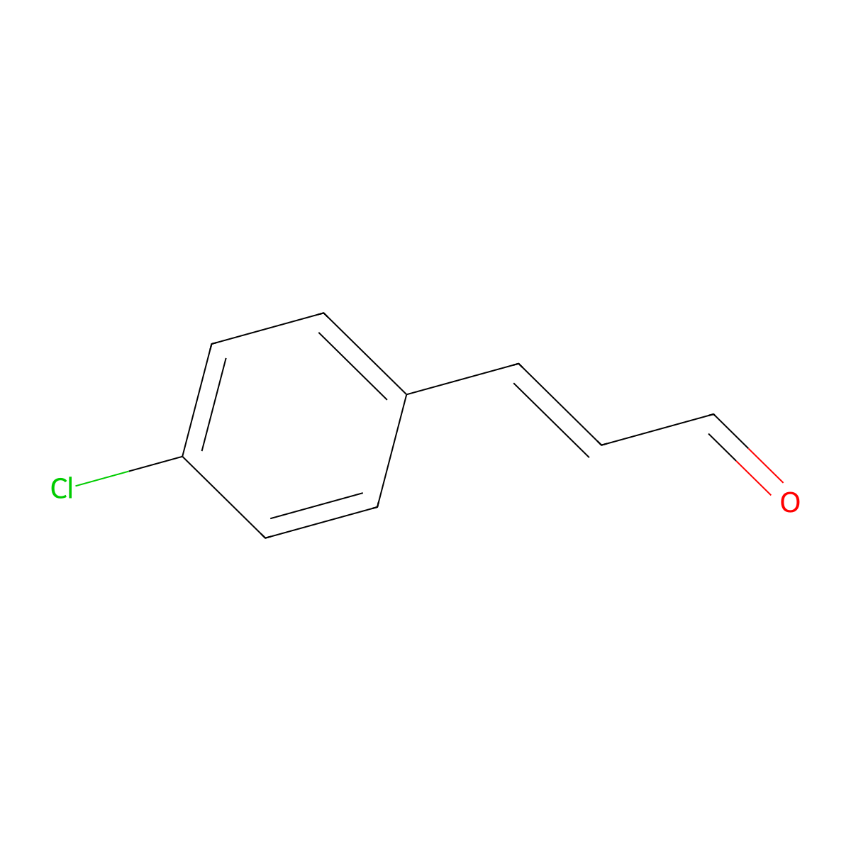 3-(4-Chlorophenyl)prop-2-enal molecular structure, CAS 1075-77-0