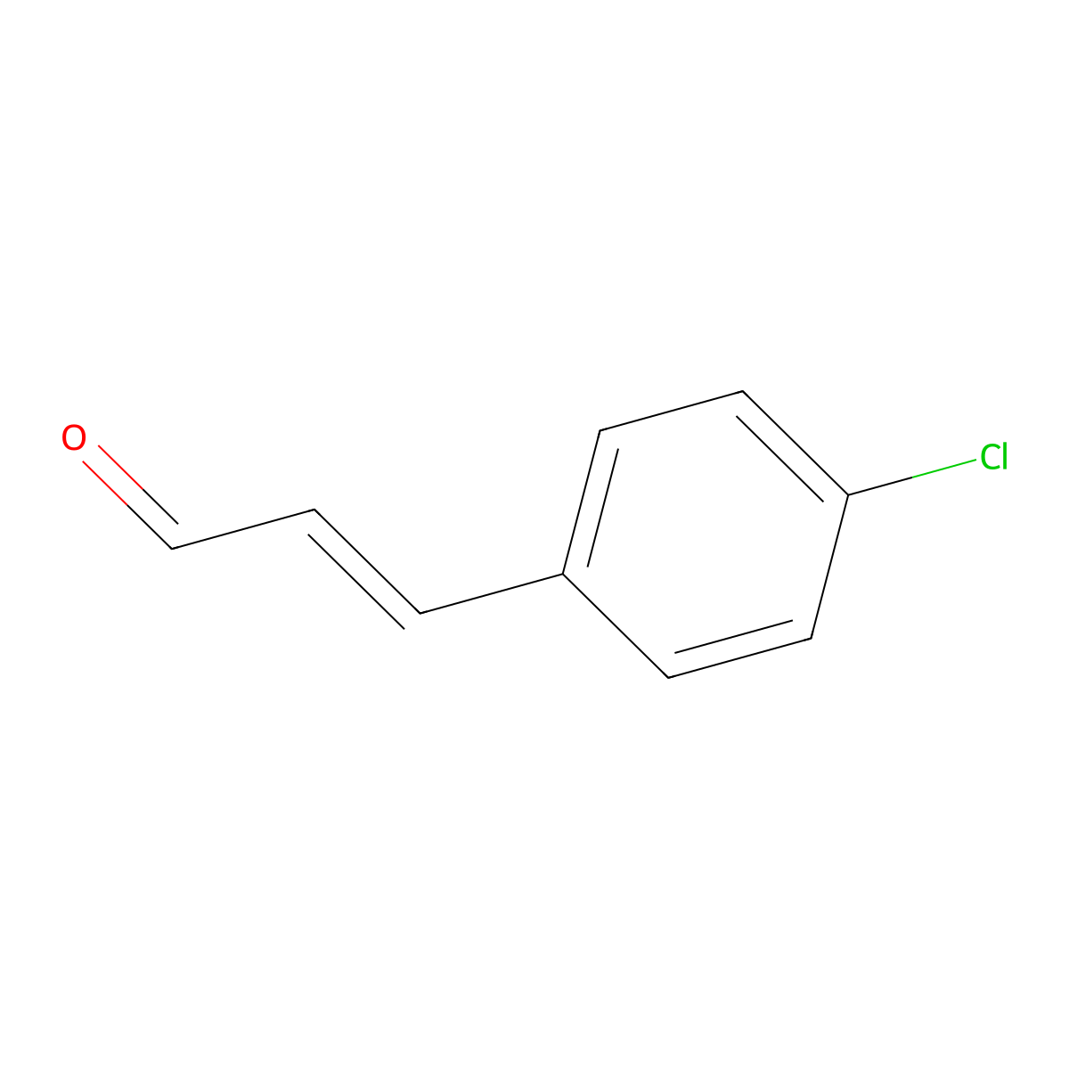 3-(4-Chlorophenyl)prop-2-enal molecular structure, CAS 1075-77-0