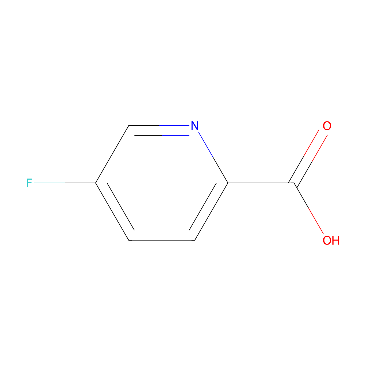 5-fluoropyridine-2-carboxylic Acid molecular structure, CAS 107504-08-5