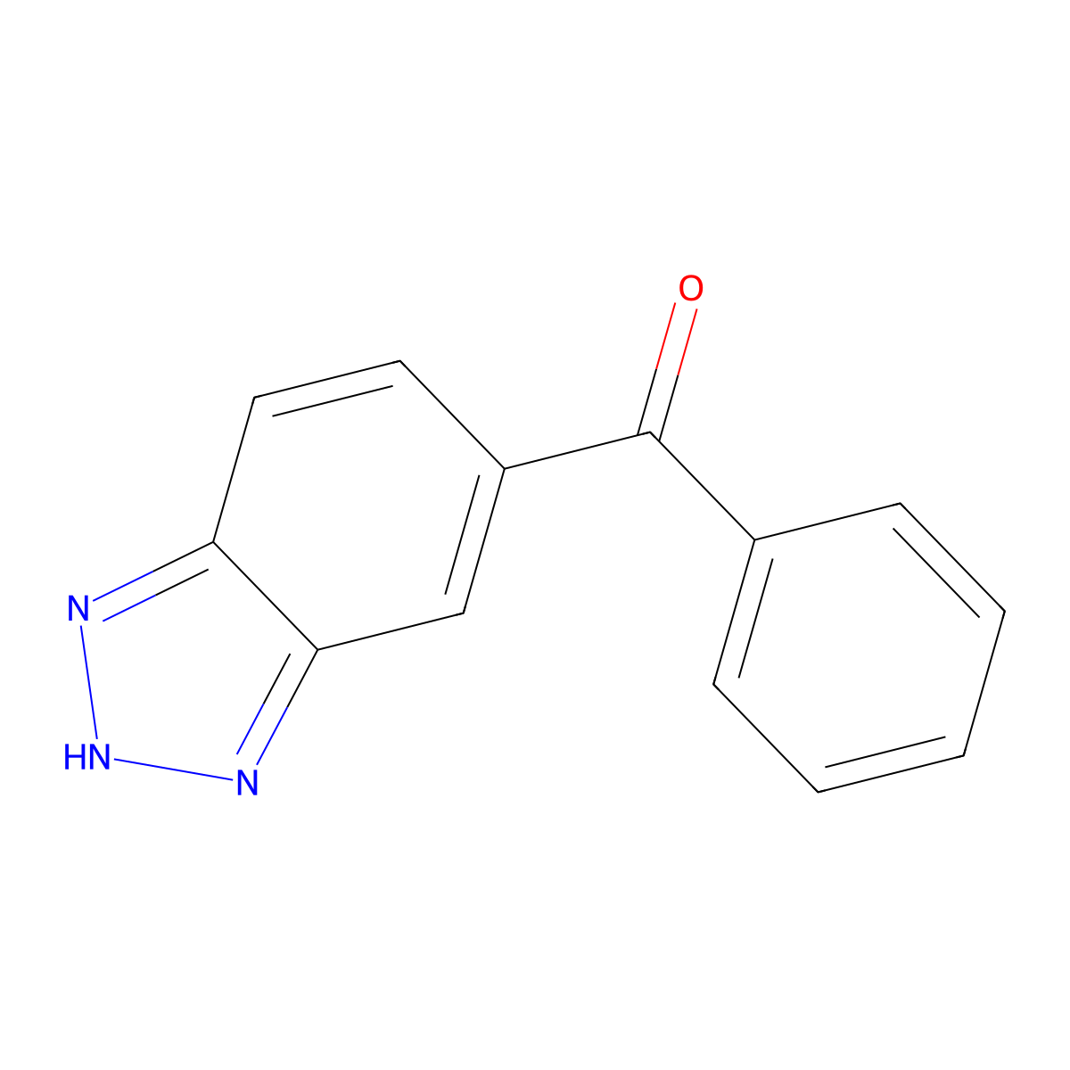 1H-1,2,3-benzotriazol-5-yl(phenyl)methanone molecular structure, CAS 107508-46-3