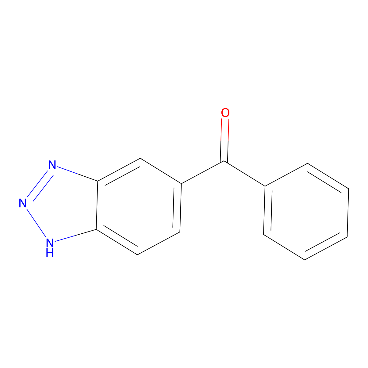 1H-1,2,3-benzotriazol-5-yl(phenyl)methanone molecular structure, CAS 107508-46-3