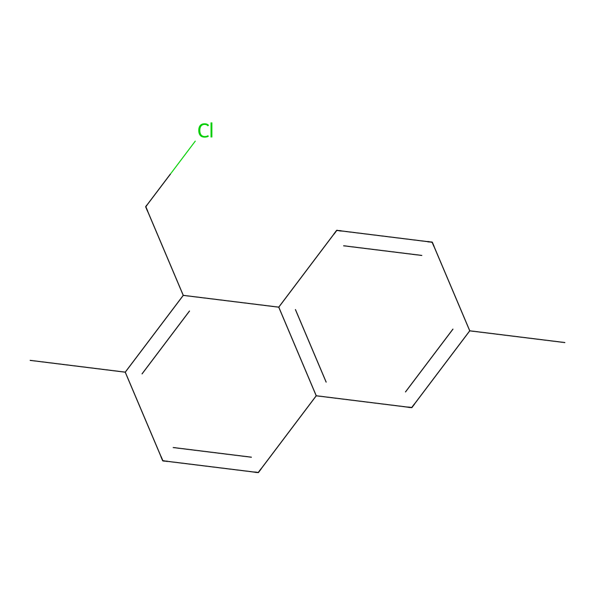 1-(Chloromethyl)-2,6-dimethylnaphthalene molecular structure, CAS 107517-28-2