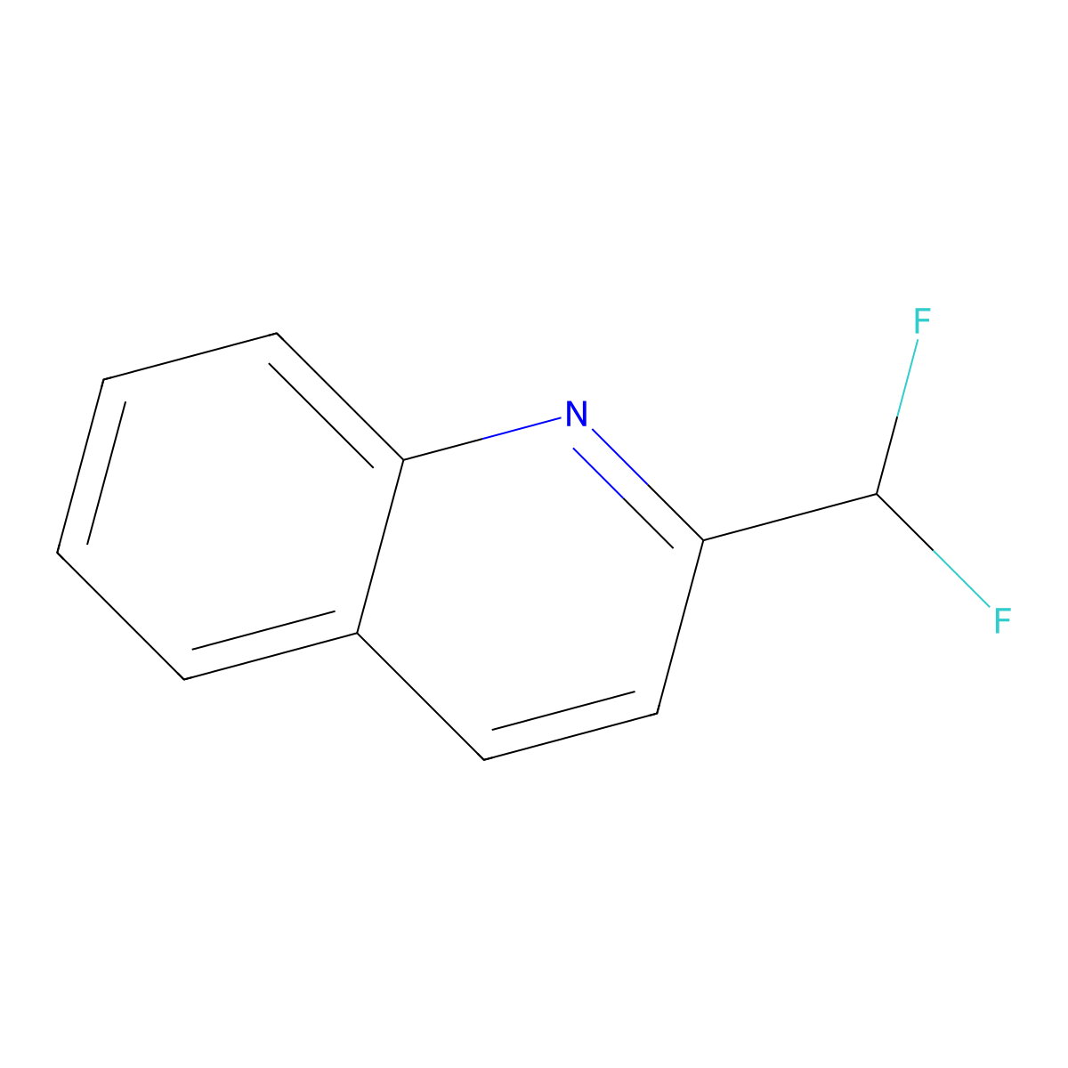 2-(Difluoromethyl)quinoline molecular structure, CAS 1075184-01-8