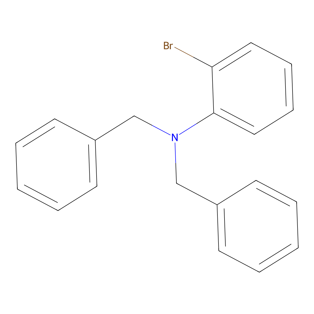 N,N-dibenzyl-2-bromoaniline molecular structure, CAS 1075193-04-2