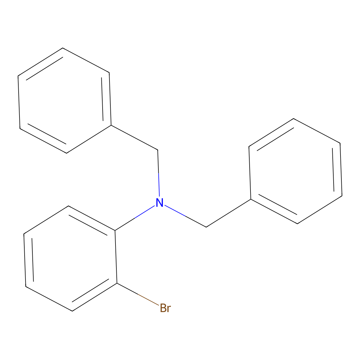 N,N-dibenzyl-2-bromoaniline molecular structure, CAS 1075193-04-2