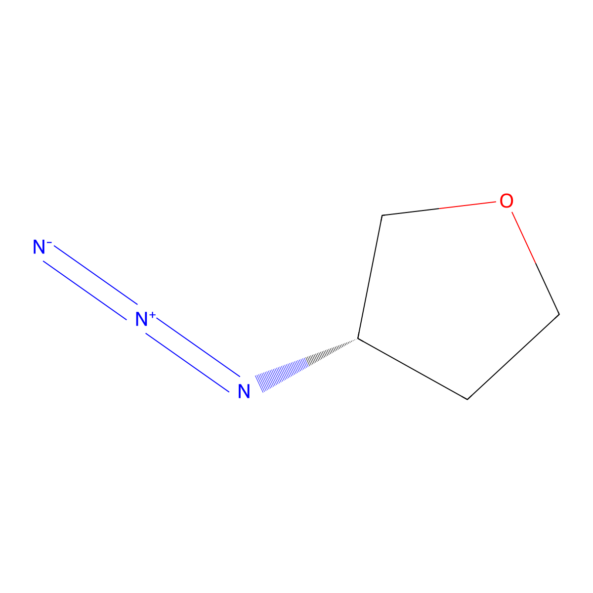 (3S)-3-Azidooxolane molecular structure, CAS 1075209-71-0